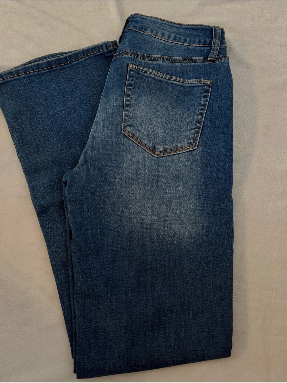 Classic Womens Blue Bootcut Jeans